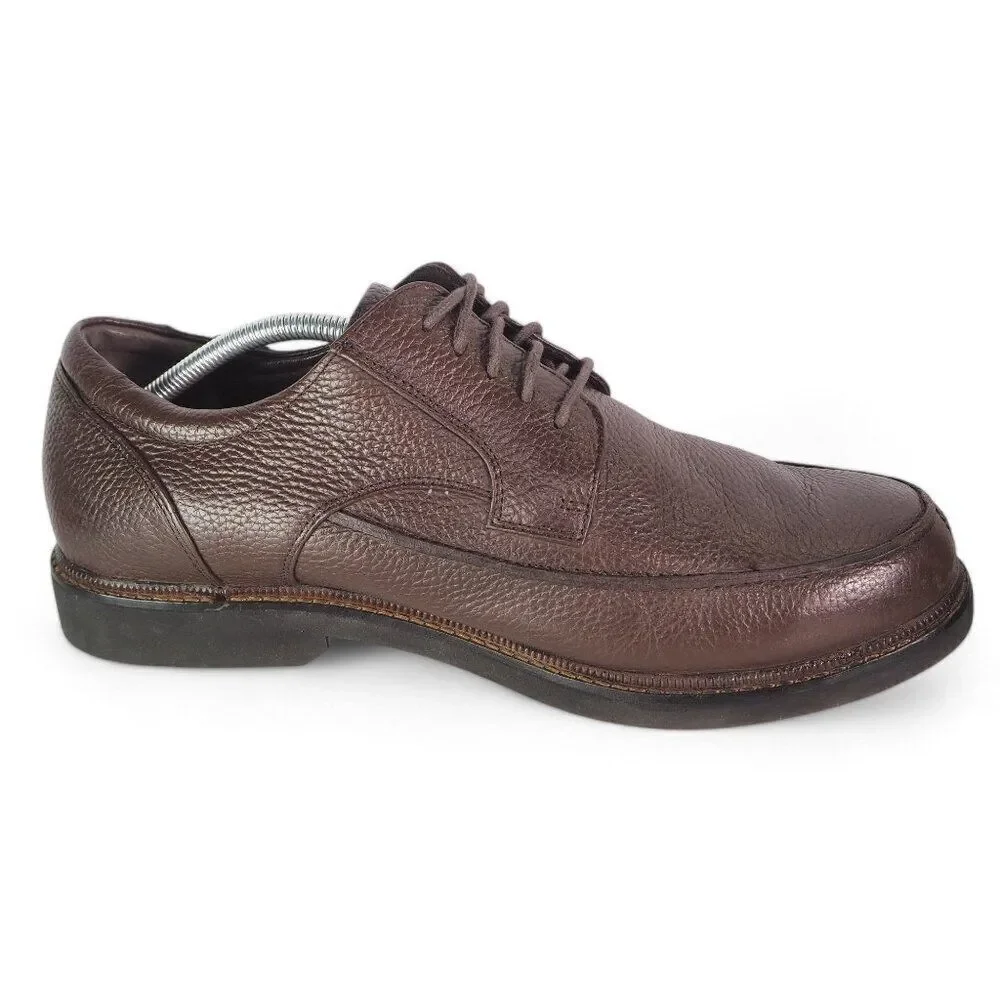 Apex Lexington Moc Toe Dress Oxfords Brown Leather LT910M‎ Men's 12 XW